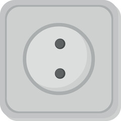 vector illustration of wall socket plug