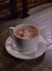 cup of coffee with chocolate