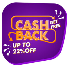 22% off money post promotion vector design template