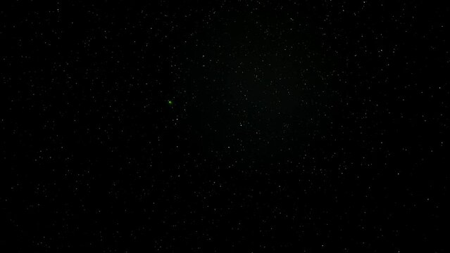 In late January through early Feruary, 2023 the rare green comet C/2022 E3 (ZTF) passed near Polaris. This timelapse video shows the comet moving past the stars as they spin around the north star.