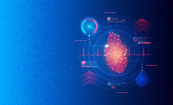 New Digital Health Solutions Applied To The Treatment And Monitoring Of Hypertension And Heart Disease - Conceptual Illustration