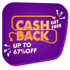 67% off money post promotion vector design template