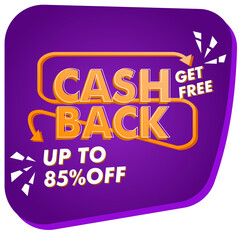 85% off money post promotion vector design template