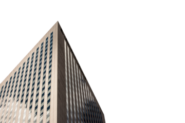 Skyscraper angle on a transparent background