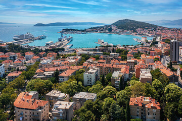 Naklejka na ściany i meble City of Split on the Adriatic Sea