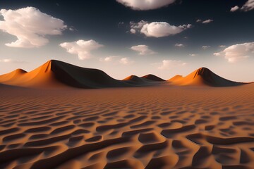 sunset in the desert - Generate AI