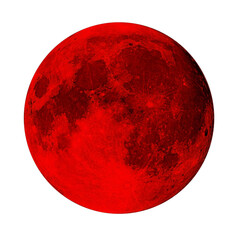 Blood red moon isolated png © ramweb