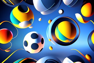 background with circles - Generate AI