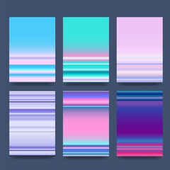 Minimal vector covers design. Cool gradients. Future geometric template.