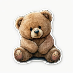 Cute Teddy Bear Sticker