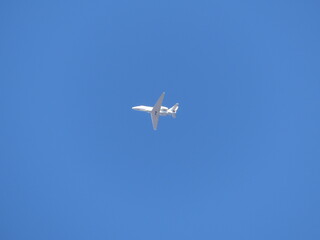 White Airplane in Flight