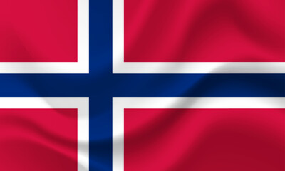 Fototapeta premium Norwegian flag. Norway flag. Flag of Norway . Official colors and proportion correctly. Norwegian background. Symbol, icon