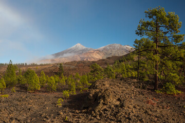 El Teide view with rainbow Tenerife Canary Islands, Spain