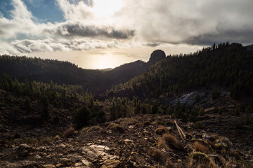 Sunset at El Teide National Park impression Tenerife Canary Islands, Spain
