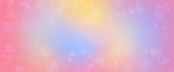 Abstract background with hearts