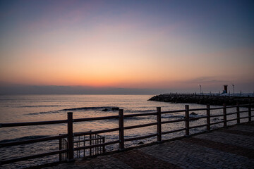 Fototapeta na wymiar Sunrise in the East Sea, Korea's Sea