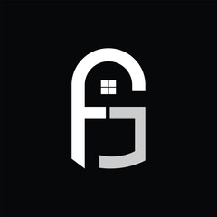 Initial Letter FJ Logo Design Outstanding Creative Modern Symbol Sign