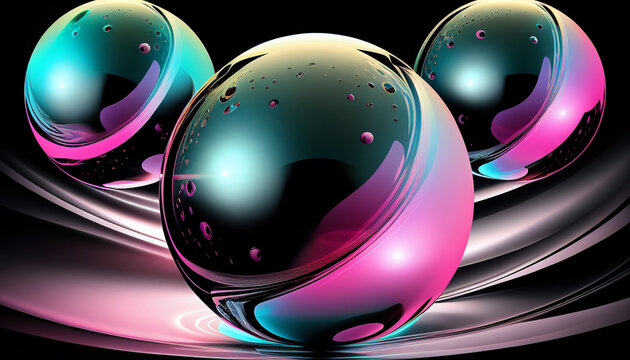 3d render of a glowing sphere