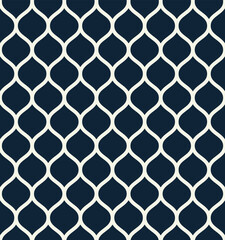 Fototapeta premium Classic fabric seamless pattern. Net geometric seamless pattern.