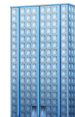 Obraz premium cartoon scene with modern skyscraper illustration for children