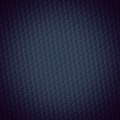 Black abstract hexagonal texture. Isometric cubes background. Dark geometric pattern
