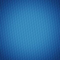 Blue abstract hexagonal texture. Isometric cubes background. Light geometric pattern