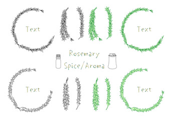 ローズマリー（ハーブ）のフレームセット