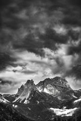 Storm in the French Alps