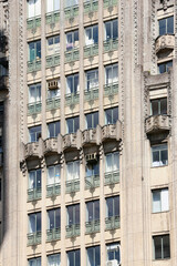 Old building of Banco Sao Paulo in Sao Paulo, Brazil