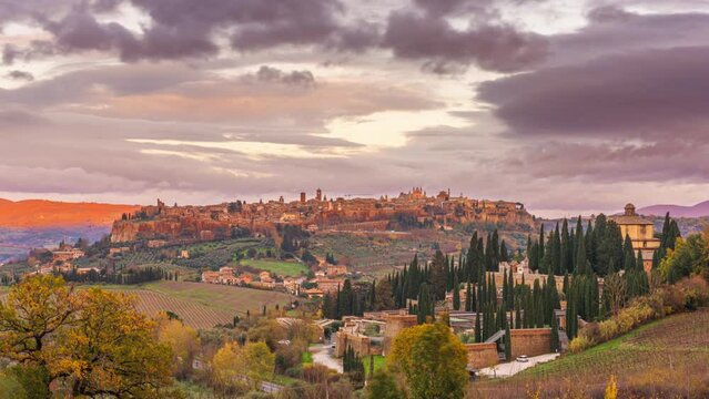 Orvieto, Umbria, Italy Medieval Skyline
