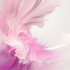 Fototapeta na wymiar Pink abstract background paint splash, pastel modern fluid art texture. Generative AI