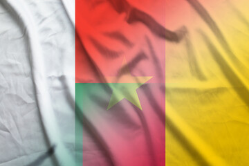 Madagascar and Cameroon state flag transborder relations KHM MDG