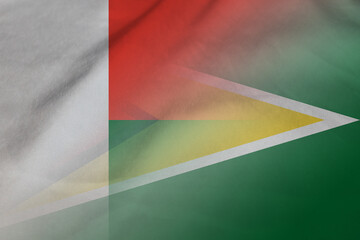 Madagascar and Guyana state flag international relations GUY MDG