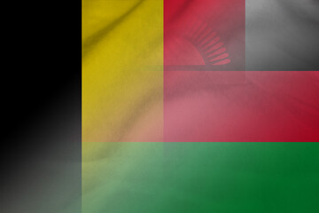 Belgium and Malawi political flag transborder relations MWI BEL