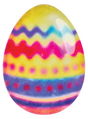 Easter egg watercolor painting