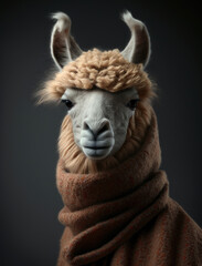 Alpaca Fashion Portrait-Alpaca in clothes