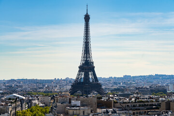 Obraz premium The Eiffel tower. Best Destinations in Europe. Paris, France.