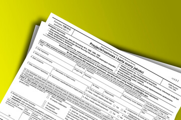 Form 13614-C (pl) documentation published IRS USA 44327. American tax document on colored