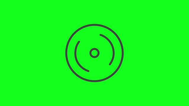Animated Disk With Green Screen, Can be used for loading screen purposes or other creative content