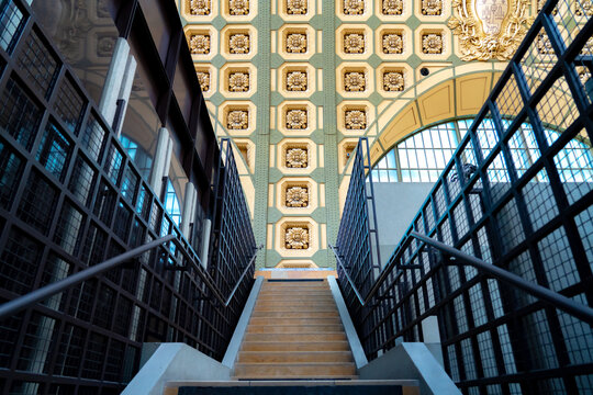 France, Paris - September 19, 2022: Interior of Mus&eacute;e d'Orsay. Located in the former Gare d Orsay train station.