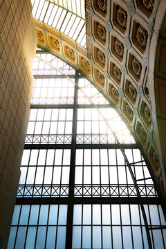 France, Paris - September 19, 2022: Interior of Mus&eacute;e d'Orsay. Located in the former Gare d Orsay train station.