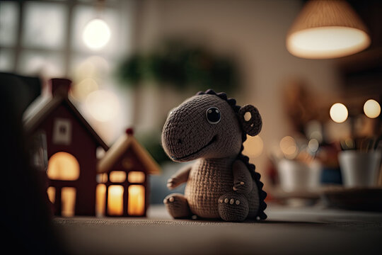 hedgehog with a flower, MINI DINO CUTE, LOVE , IA GENERATIVE
