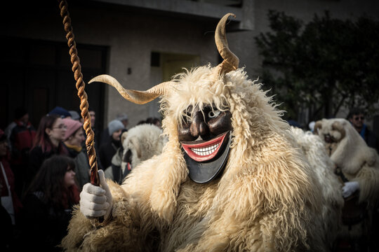 A bus&oacute; in Mohacs at the event of bus&oacute;j&aacute;r&aacute;s, Hungarian carnival to ward off winter