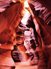 Arizona. Page. Utah. Canyons. Horseshoe. Antelope Canyon.  Southwest. Antelope Canyon in Page, Arizona, is the most famous slot canyon formation in all the world.
Spectacular and colorful scenery. 