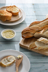 bread with butter for breakfast