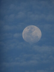 full moon day sky