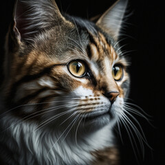 Obraz premium portrait of a cat generative ai