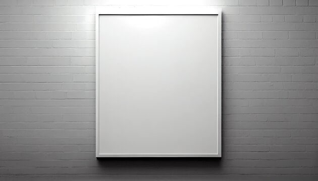 Blank poster in a room with wall background, Generative AI Rendering