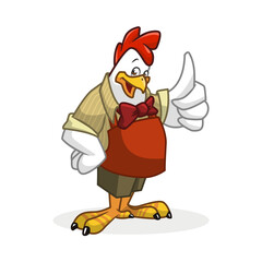 Rooster Mascot character design