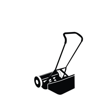 recommend clip art: Lawn mower logo silhouette